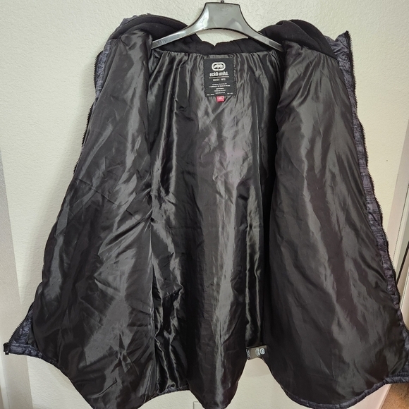 Ecko Unltd Black and Gray Puffer Jacket Men's Size 4X - Picture 6 of 11